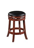 Boraam 44224 Backless Counter Height Stool, 24-Inch, Cherry