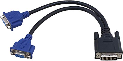 Zhiyuen Dvi-Male Dvi-I 24+5 To Dual Vga Female Monitor Video Splitter Adapter Cable #TOP7