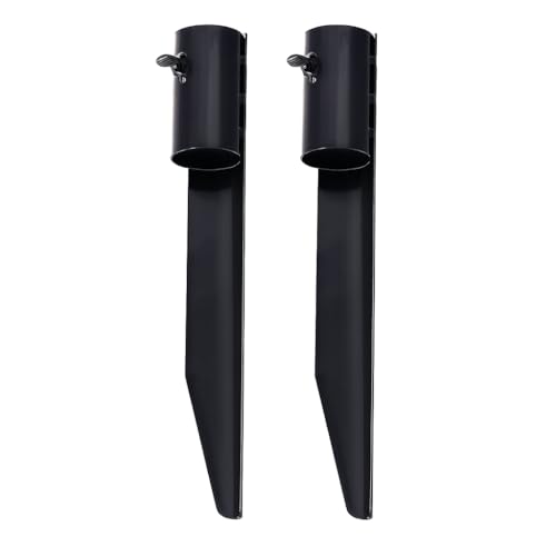 Steel Torch Stakes for Tiki Torches, Freestanding Poles and Solar Lights, 10.8 Inch Torch Stand Stakes Outdoor Light Stakes Garden Stakes for Lights