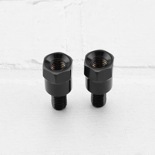 Be In Your Mind 4 Stück M8 32mm Motorrad-Spiegelhalterungsadapter RH und LH 8 Mm auf 8 mm Gewinde Höhenverstellschraube Lenkerspiegelmontage Schrauben mit Umgekehrtem Gewinde für Motorräder
