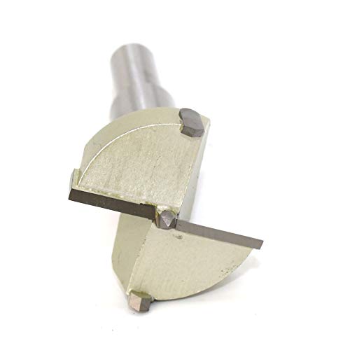 Woodworking Forstner Drill Bits Saw Cutter Tool Carbon High Speed Steel Wood Working Hole Cutter Titanium Coated Wood Boring Hole Drilling (32mm)