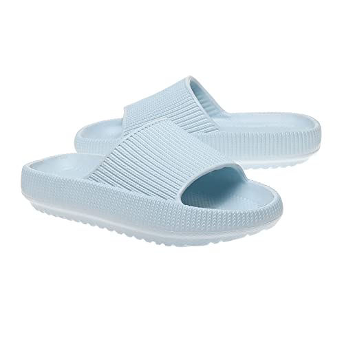 Covs Cloud Slides For Kids, Boys Girls Pillow Slides Shower Slippers Bathroom Pool Sandals Comfy Thick Sole House Slippers Summer Non-Slip Beach Shoes #TOP6