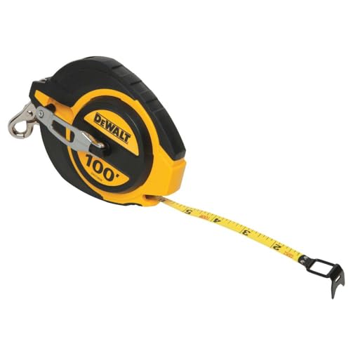 DEWALT Tape Measure, 100-Foot, Self-Lock, Solid Chrome Finish, Rubber Grip (DWHT34036L) thumbnail 2