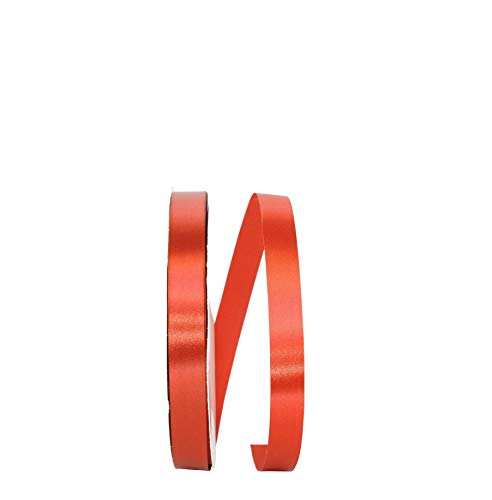 Reliant Ribbon Single Face Satin Allure Sfs Ribbon, 5/8 Inch X 100 Yards, Rust