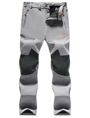 MAGCOMSEN Mens Ski Pants Snow Hiking Winter Fleece Lined