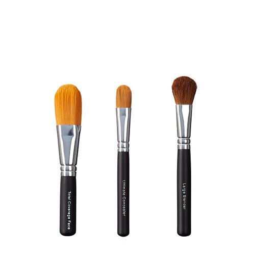 VEGAN LOVE Total Coverage Face Ultimate Concealer Brush Trio, Blender, Large
