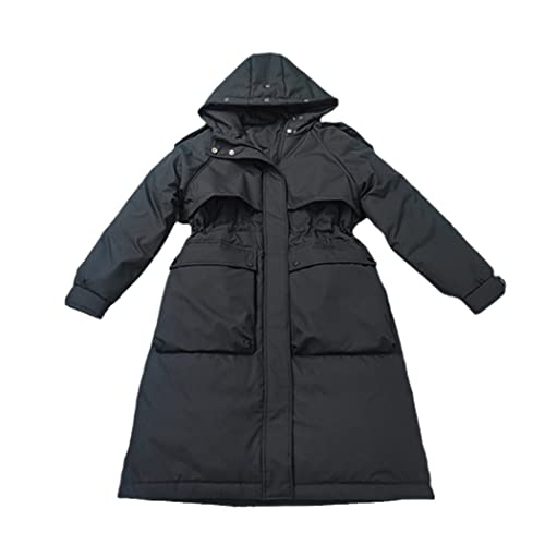 Doudoune d'hiver femme col sans fourrure veste chaude duvet L