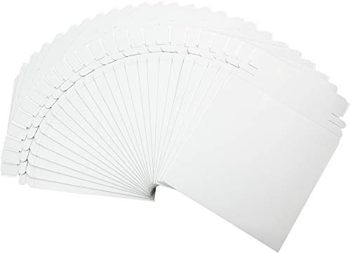 (25) CD / DVD Shipping Mailers - Slim Single Paperboard for Discs in Sleeves - Sealable Adhesive with Easy Opening Strip - 6