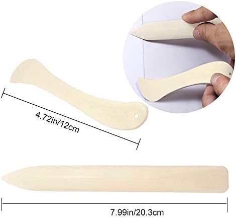 8 PCS Bone Folder Tool,Paper Creaser Set Scoring Tool for Paper Crafts Book-Binding Card Making and Office Supplies for DIY Handmade Leather Burnishing Bookbinding Books Cards and Paper Crafts