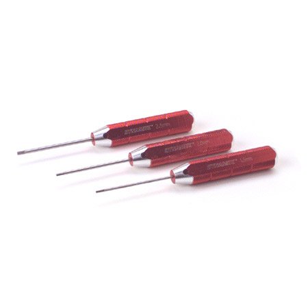 Machined Hex Driver Metric Set Red
