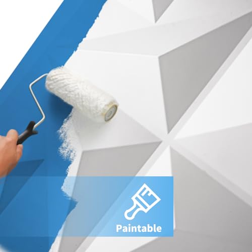 Image of Art3d Decorative 3D Wall Panel, 32 Sq.FT PVC Interior Wall Decor for Living Room, Bedroom, Lobby, Office, Shopping Mall, White