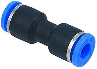MettleAir MTU 1/8 Push to Connect Straight Union Fitting, 1/8" OD (Pack of 10)