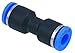 MettleAir MTU 1/8 Push to Connect Straight Union Fitting, 1/8" OD (Pack of 10)