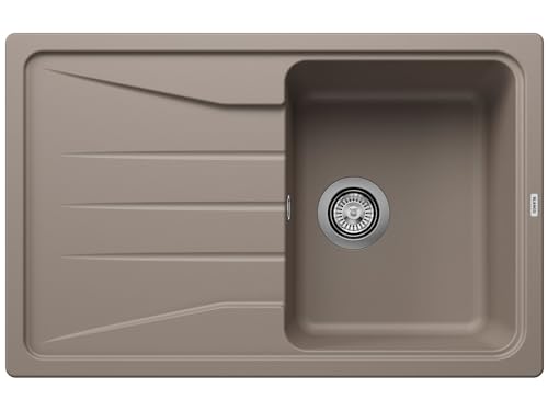 Blanco Sona 6 S Silgranit PuraDur Évier de cuisine encastrable et réversible - Gris anthracite,...