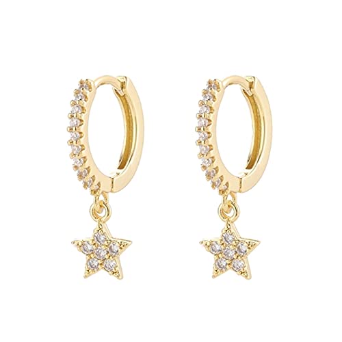 Boucles d'oreilles lune étoile argent 925 anti-allergie pour oreilles sensibles