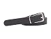Produktbild Echtledergürtel Ledergürtel 2cm Breite Deutsche Qualität Bundweite 75cm bis 115cm (Bundweite 70cm = Gesamtlänge 85cm, schwarz)