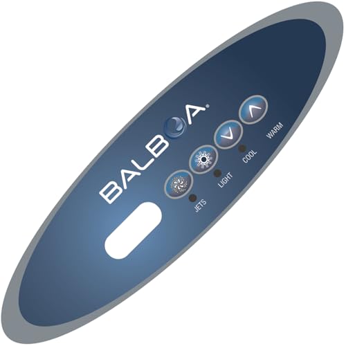 WOLIDAODAO MVP260/VL260 Compatible with Balboa Water Group Control Panel Overlay with Jets Lights Cool and Warm Button Settings 11746