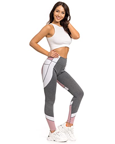 FUTURO FASHION Damen-Sportleggings mit Tasche hoch taillierter Bauchkontrolle elastisch dehnbar Freizeithose für Damen Sportbekleidung Fitnessstudio Fitness Laufen Yoga Cover