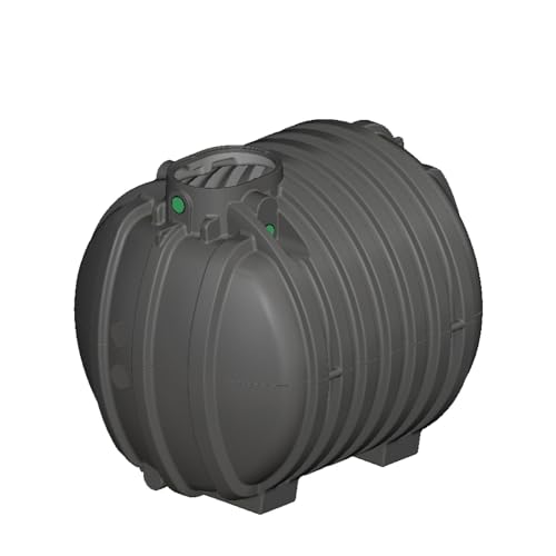 FLORANTIA Regenwasser Zisterne 10000 Liter Erdtank Aqua-Rondo Kunststoff [ Ausbaupaket passend für Ihre Anwendung frei wählbar ]