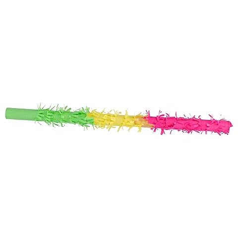 GARVALON Piñata Stick for Birthday Celebrations Easy to Grip Design Small Pinata Stick Birthday Party Supplies Multi-Color Palos Para Piñatas Cover