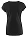 Liu & Qu Women's Maternity Layered Irregular Nursing Shirt Tops Short & Long Sleeve for Breastfeeding (L, A.Black)