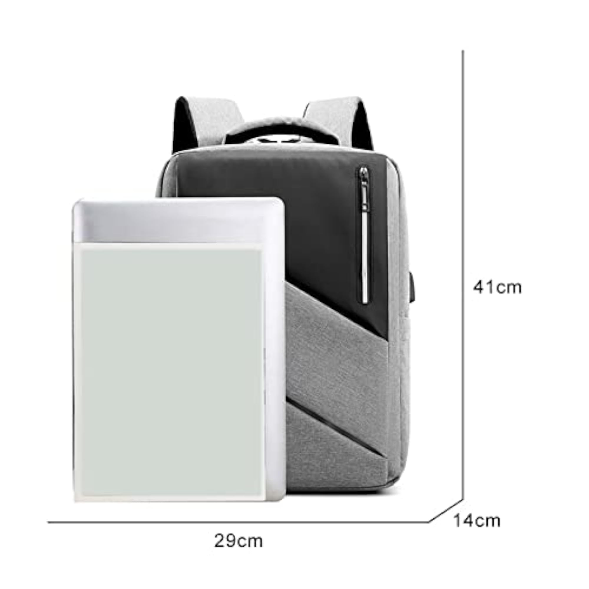 Heavy Duty Transparent Cartoon Laptop Backpack, Fun Design