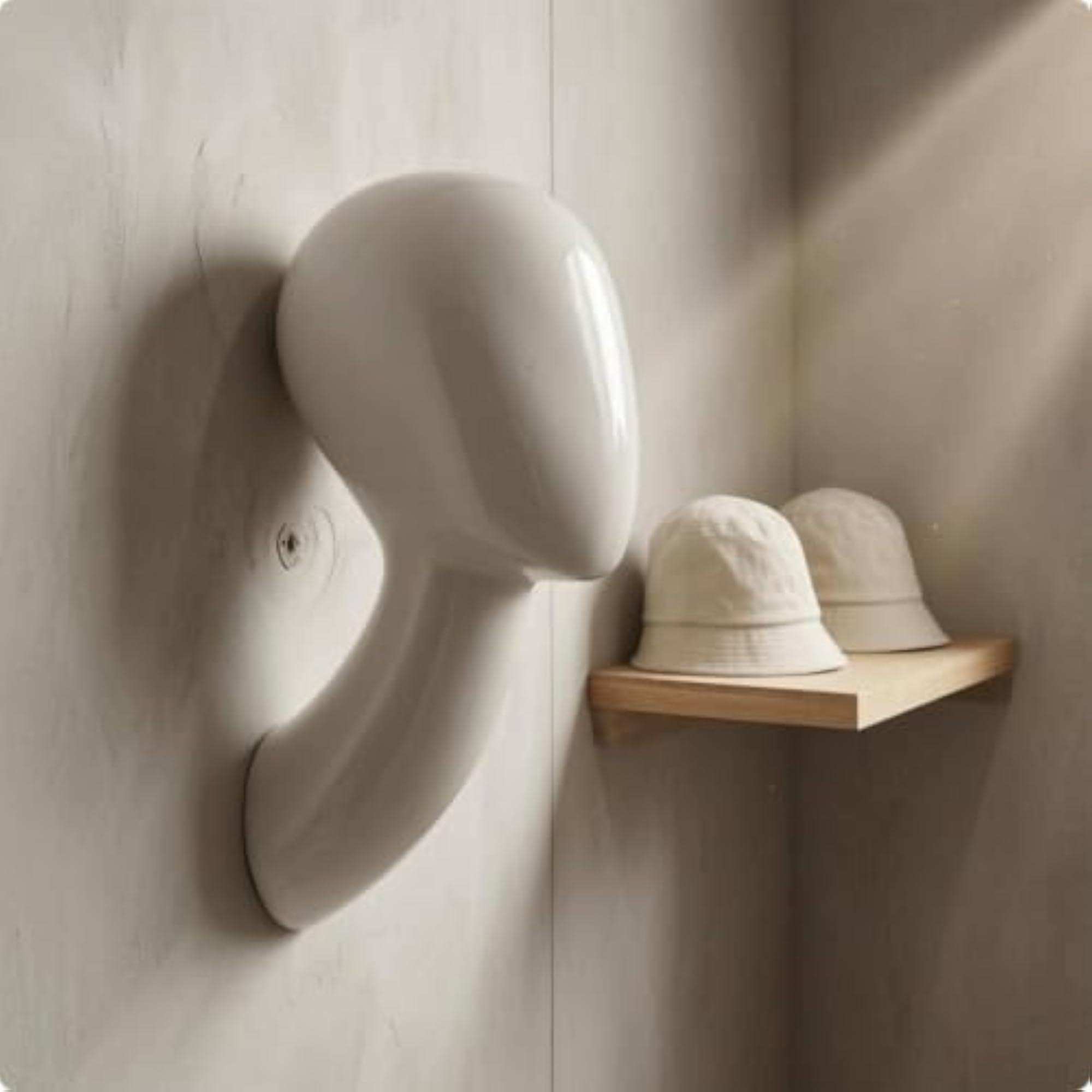 Single-Piece Wall-Mounted Head Molded Display