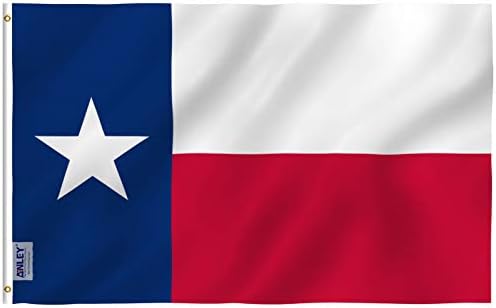 ANLEY Fly Breeze 3x5 Foot Texas State Flag - Vivid Color and UV Fade Resistant - Canvas Header and Double Stitched - Texas State Flags Polyester with Brass Grommets 3 X 5 Ft
