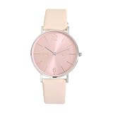 BUREI Orologio da donna minimalista giapponese classico orologio da polso donna regali donna orologio in pelle donna, 34mm, Minimalista