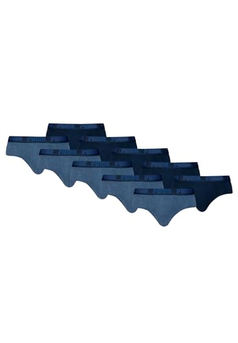 PUMA Everyday Lot de 10 slips pour homme, 007 - Denim, S