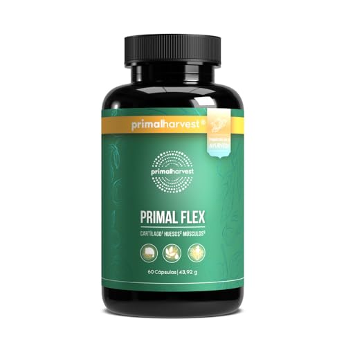 Primal Harvest® Gelenk Aktiv Plus – 60 cápsulas altas y probadas en laboratorio con magnesio y vitamina C – ácido hialurónico, colágeno
