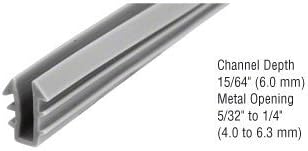 CRL Glazing Vinyl; 15/64" Channel Depth 5/32" to 1/4" Metal Opening - 100 ft Roll