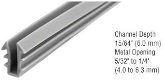 CRL Glazing Vinyl; 15/64" Channel Depth 5/32" to 1/4" Metal Opening - 100 ft Roll