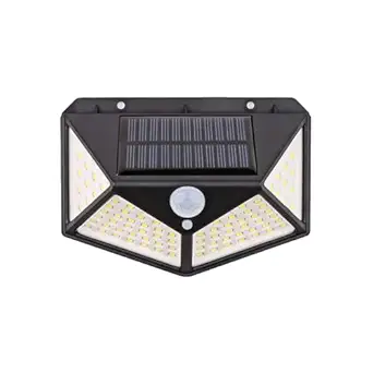 BRITSPEAR 100LED Solar Light Waterproof Automatic On Off Motion Sensor Smart LED Solar Lights for Outdoor, Garden Wall Fence Farmhouse