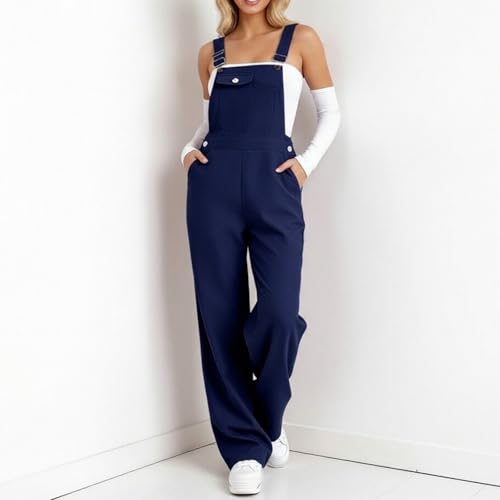 Mono de verano para mujer cómodo con pierna recta y estilo retro 3