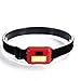 Odkryty wodoodporny COB LED Headlamp Reflektor 3 Tryby Hełm Lampa Lampa Latarka do prowadzenia Kemping Wędkarstwo wędkowanie z opaską (Color : Red)