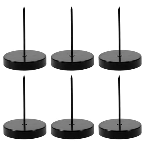 Luxshiny 6pezzi Vassoio per Candele in Ferro Portacandele per Esposizione di Candele Vassoio Porta per Decorazioni Domestiche