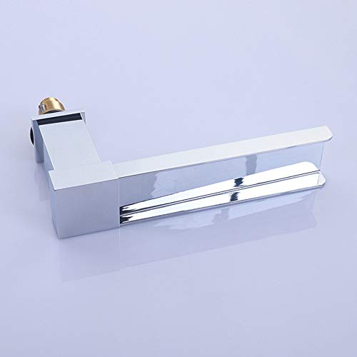 Robinet de baignoire romaine cascade chromé avec douchette 3 trous - 7