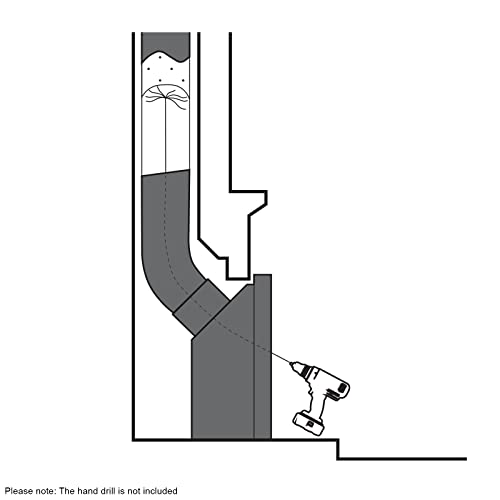 Maxblast - Scovolo Spazzacamino Per Trapani Avvitatori Con Adattatore Spazzola Camino Canna Fumaria Ciminiera Asta Nylon Flessibile Con 6 Spazzole Da 7 Setole - 11M - 8