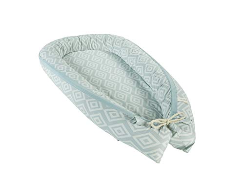 HANS NATUR Bio-Babynest Kapok 105x55cm Mint – Bild 2