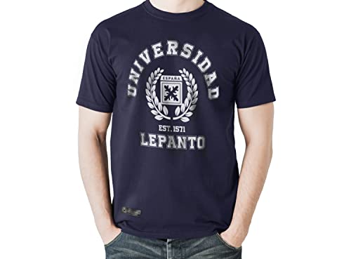 T-shirt homme bataille de Lepanto bleu en taille L Estirpe Imperial
