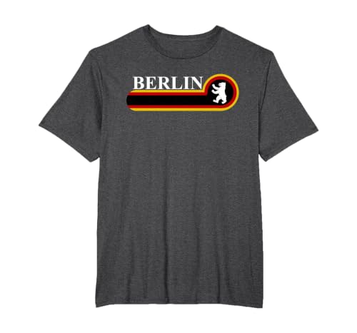 Capital of Germany Berlin Berlin Bear T-Shirt, Men's Big and Tall, Dark Heather Grey, 2X Tall