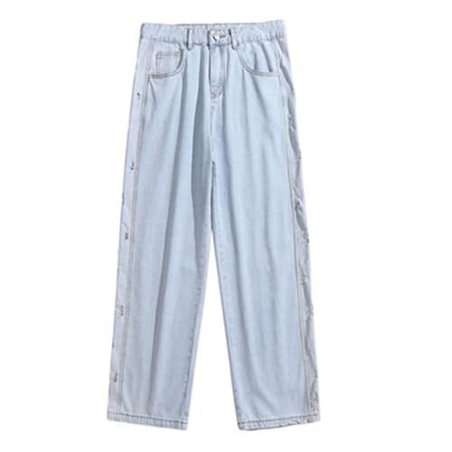 Baggy Jeans Mens Vintage Ripped Streetwear Hip Hop Trendy Denim Pant Straight Wide Leg Casual Long Trouser3