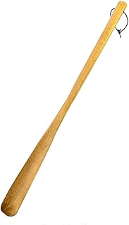 Premium Wooden Shoe Horn, Extra Long 21.5 Inch Length, Durable Shoehorn Dressing Aid, 1 Piece,Shoe Helper Spoons for Seniors, Kids, Pregnancy, Men, Women