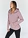 Trendy Queen Women's Full Zip Up Hoodie - Fitted Long Sleeve Sweatshirts for Fall and Winter DarkPink XL