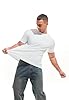 RONOMO Men's Solid Color Comfortable T-Shirt(JS White XXXL) #3