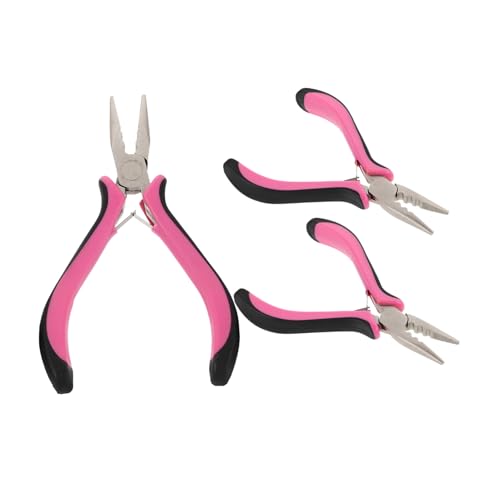 Outils de microlien pour extensions de cheveux avec pinces à 3 fentes en alliage
