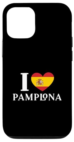 I Love Pamplona Spain Heart �X�y�C������ �X�}�z�P�[�X iPhone 12/12 Pro �p