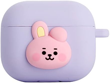 BT21 Case Compatible with Apple AirPods 3rd Generation Case, Gen Pastel Silicon Case with Compatible with AirPods 3 Case, Wireless Charging [Official Merchandise] [7FLAVORS] (Cooky)