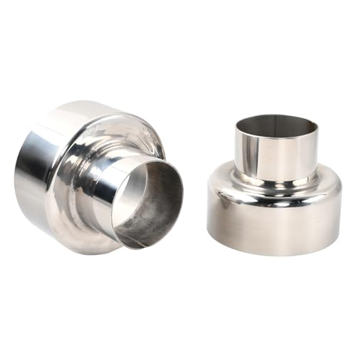 SSN Exhaust Pipe Reducer Component Adapter 3 Inch OD to 5.0 Inch OD Polished 304 Stainless Steel Universal OD 3